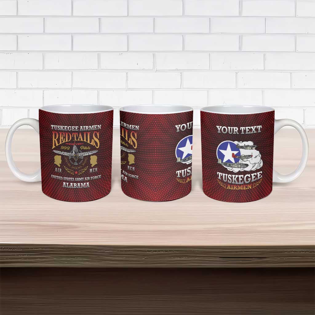 Personalized Red Tails Legacy Ceramic Mug Tuskegee Airmen WWII Heroes