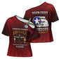 Personalized Red Tails Legacy Cross Shoulder Shirt Tuskegee Airmen WWII Heroes