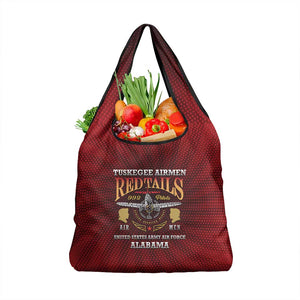 Tuskegee Red Tails Airmen Grocery Bag WWII Legacy Tribute - African Pride