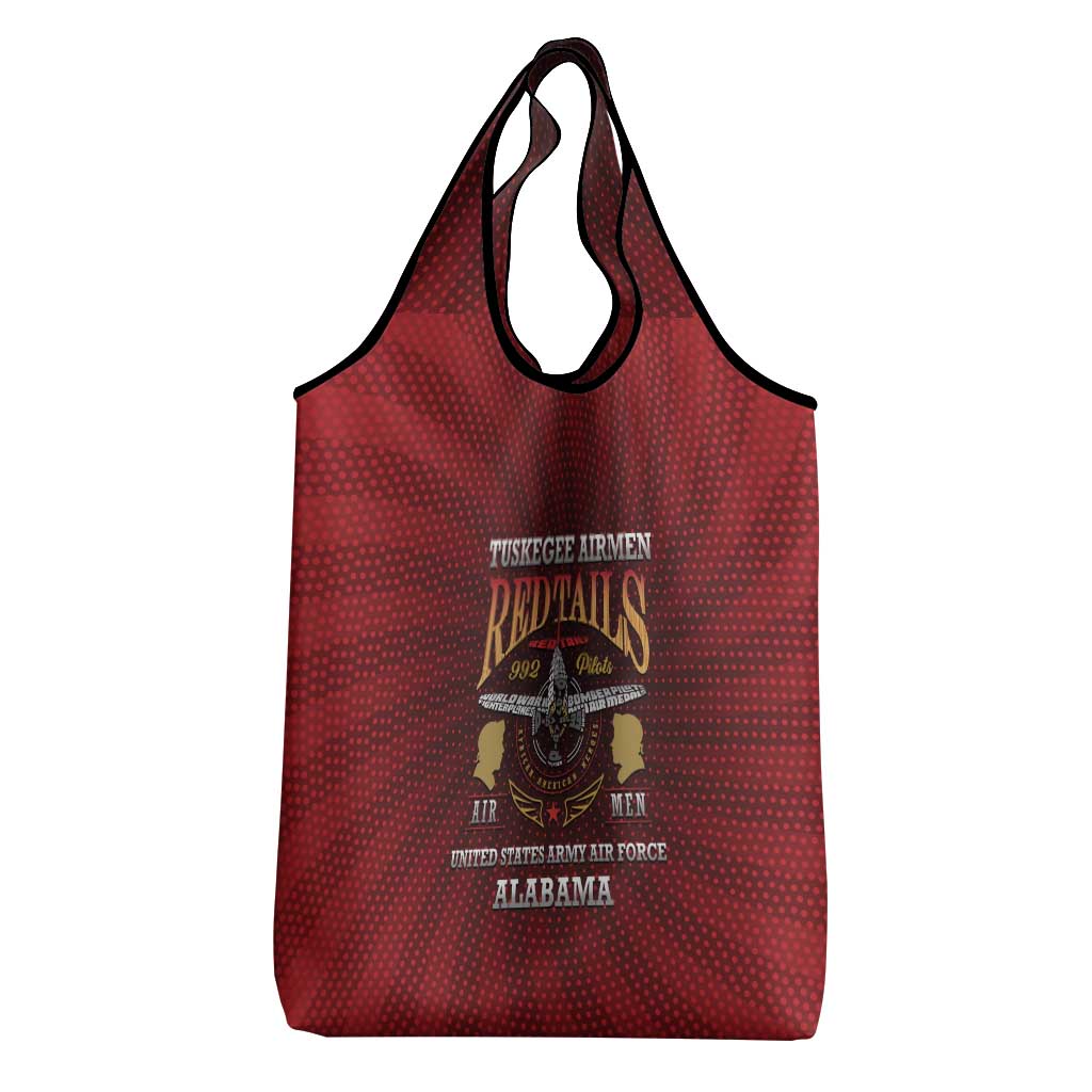 Tuskegee Red Tails Airmen Grocery Bag WWII Legacy Tribute - African Pride