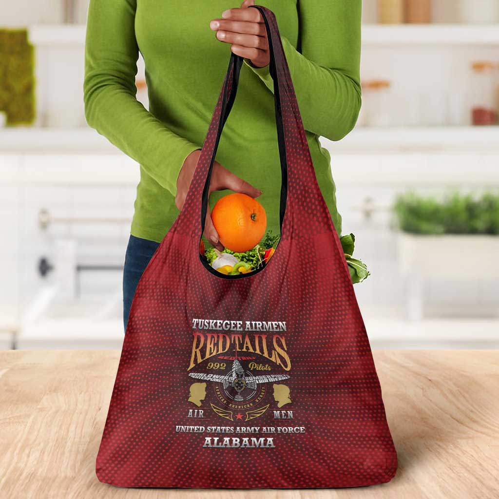 Tuskegee Red Tails Airmen Grocery Bag WWII Legacy Tribute - African Pride