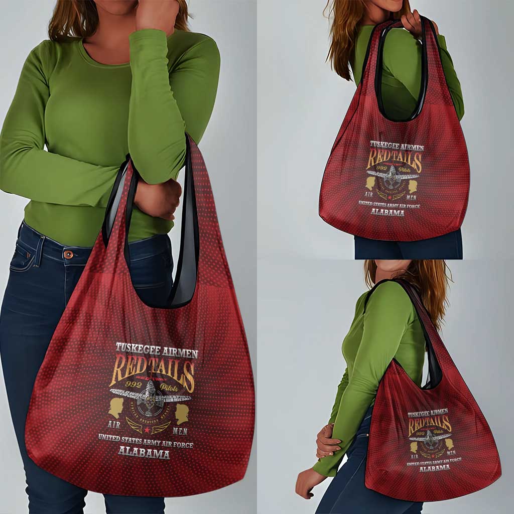 Tuskegee Red Tails Airmen Grocery Bag WWII Legacy Tribute - African Pride