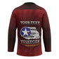 Personalized Red Tails Legacy Hockey Jersey Tuskegee Airmen WWII Heroes