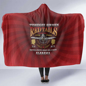 Tuskegee Red Tails Airmen Hooded Blanket WWII Legacy Tribute - African Pride