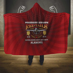 Tuskegee Red Tails Airmen Hooded Blanket WWII Legacy Tribute - African Pride