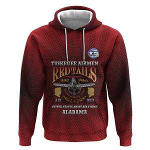 Personalized Tuskegee Red Tails Airmen Hoodie WWII Legacy Tribute - African Pride