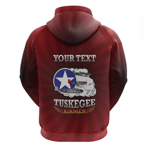 Personalized Tuskegee Red Tails Airmen Hoodie WWII Legacy Tribute - African Pride