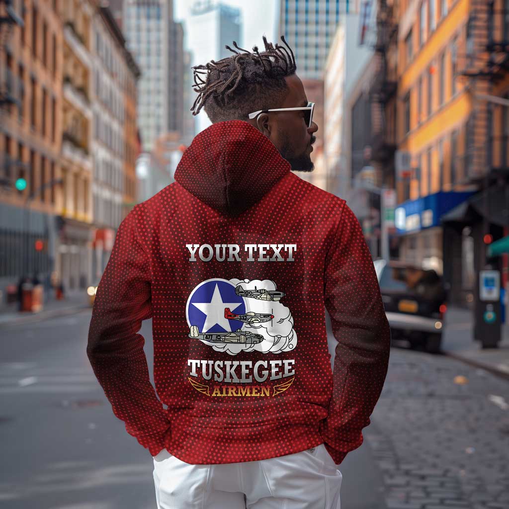 Personalized Tuskegee Red Tails Airmen Hoodie WWII Legacy Tribute - African Pride