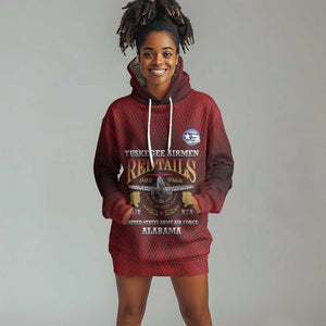 Personalized Tuskegee Red Tails Airmen Hoodie Dress WWII Legacy Tribute - African Pride