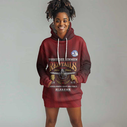 Personalized Tuskegee Red Tails Airmen Hoodie Dress WWII Legacy Tribute - African Pride
