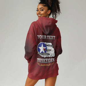 Personalized Tuskegee Red Tails Airmen Hoodie Dress WWII Legacy Tribute - African Pride