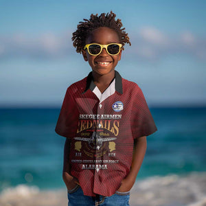 Personalized Tuskegee Red Tails Airmen Kid Hawaiian Shirt WWII Legacy Tribute - African Pride