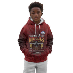 Personalized Tuskegee Red Tails Airmen Kid Hoodie WWII Legacy Tribute - African Pride
