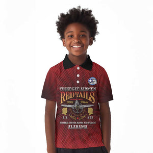 Personalized Tuskegee Red Tails Airmen Kid Polo Shirt WWII Legacy Tribute - African Pride