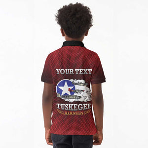 Personalized Tuskegee Red Tails Airmen Kid Polo Shirt WWII Legacy Tribute - African Pride