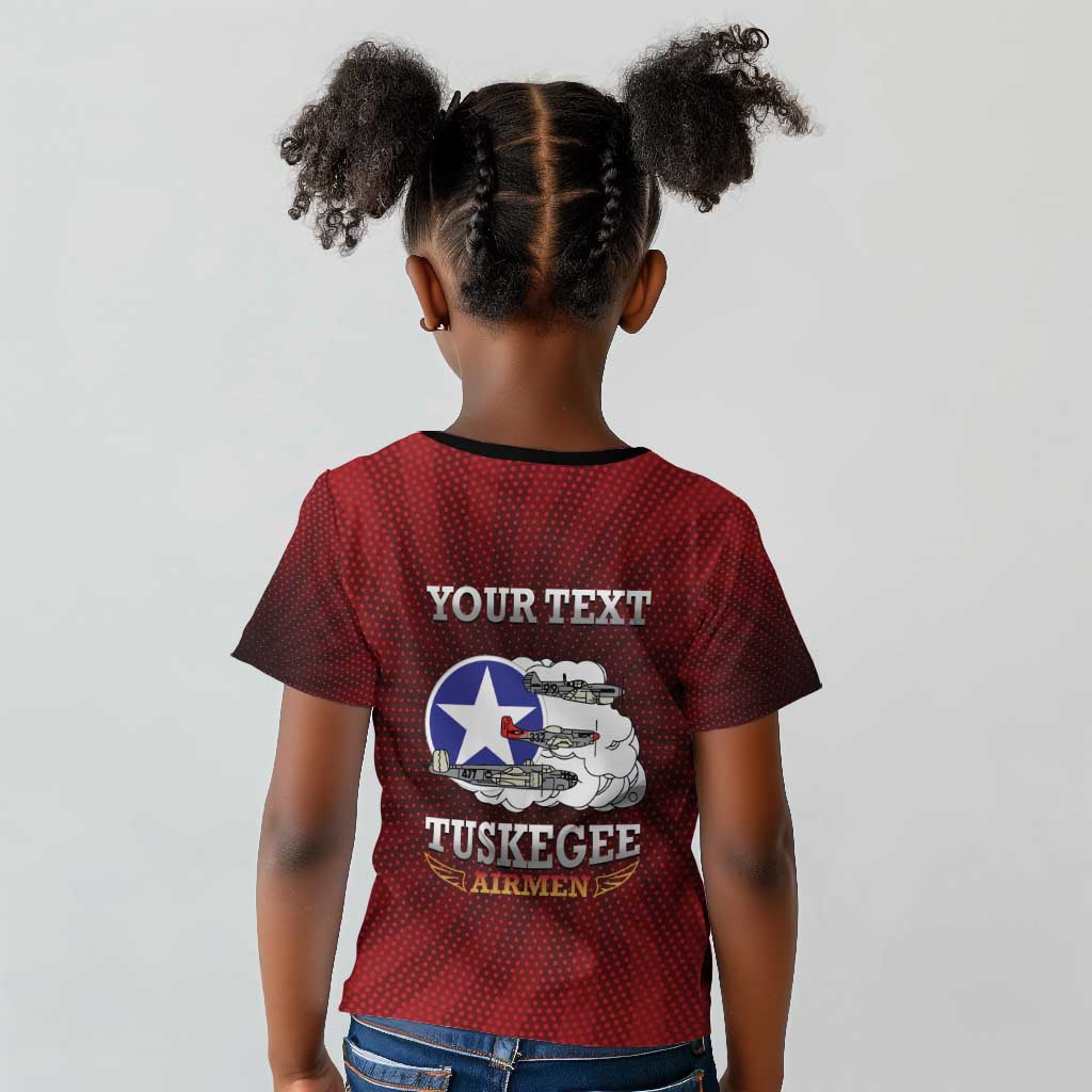 Personalized Tuskegee Red Tails Airmen Kid T shirt WWII Legacy Tribute - African Pride
