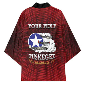 Personalized Red Tails Legacy Kimono Tuskegee Airmen WWII Heroes