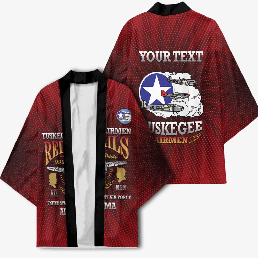 Personalized Red Tails Legacy Kimono Tuskegee Airmen WWII Heroes