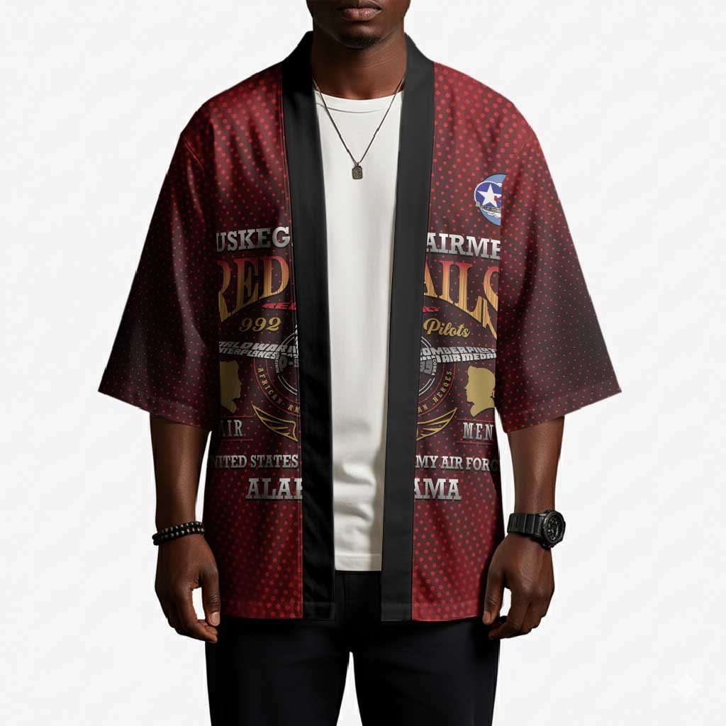 Personalized Red Tails Legacy Kimono Tuskegee Airmen WWII Heroes