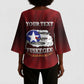 Personalized Red Tails Legacy Kimono Sleeve Blouse Tuskegee Airmen WWII Heroes