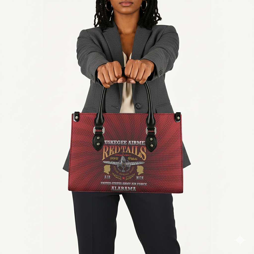 Red Tails Legacy Leather Bag Tuskegee Airmen WWII Heroes