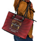Tuskegee Red Tails Airmen Leather Tote Bag WWII Legacy Tribute - African Pride