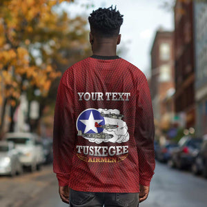 Personalized Tuskegee Red Tails Airmen Long Sleeve Shirt WWII Legacy Tribute - African Pride