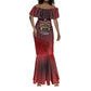 Personalized Tuskegee Red Tails Airmen Mermaid Dress WWII Legacy Tribute - African Pride
