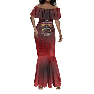 Personalized Tuskegee Red Tails Airmen Mermaid Dress WWII Legacy Tribute - African Pride