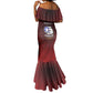 Personalized Tuskegee Red Tails Airmen Mermaid Dress WWII Legacy Tribute - African Pride