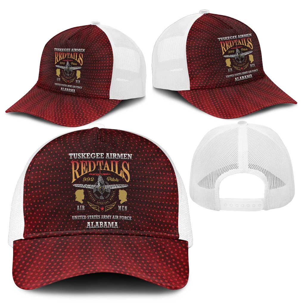 Tuskegee Red Tails Airmen Mesh Trucker Cap WWII Legacy Tribute - African Pride