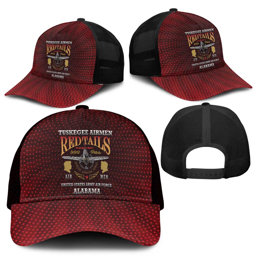 Tuskegee Red Tails Airmen Mesh Trucker Cap WWII Legacy Tribute - African Pride