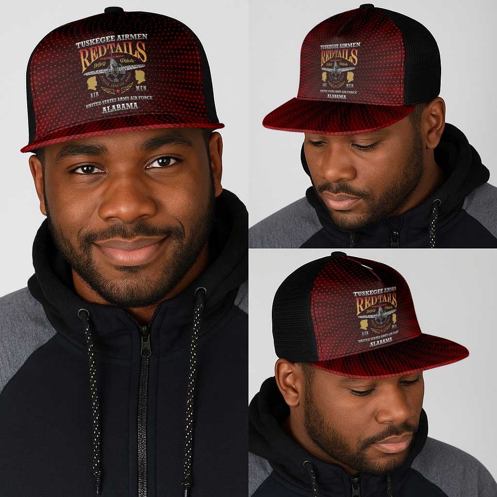 Tuskegee Red Tails Airmen Mesh Trucker Cap WWII Legacy Tribute - African Pride