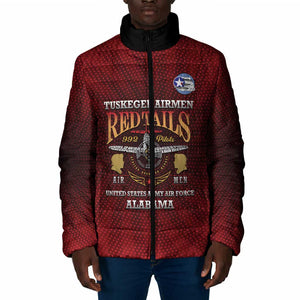 Personalized Red Tails Legacy Padded Jacket Tuskegee Airmen WWII Heroes