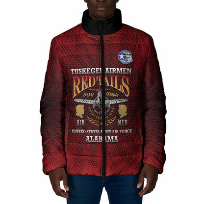 Personalized Red Tails Legacy Padded Jacket Tuskegee Airmen WWII Heroes