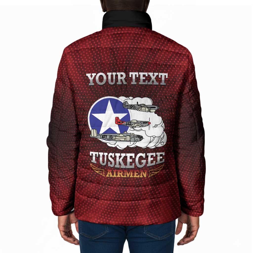 Personalized Red Tails Legacy Padded Jacket Tuskegee Airmen WWII Heroes