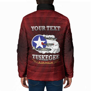 Personalized Red Tails Legacy Padded Jacket Tuskegee Airmen WWII Heroes