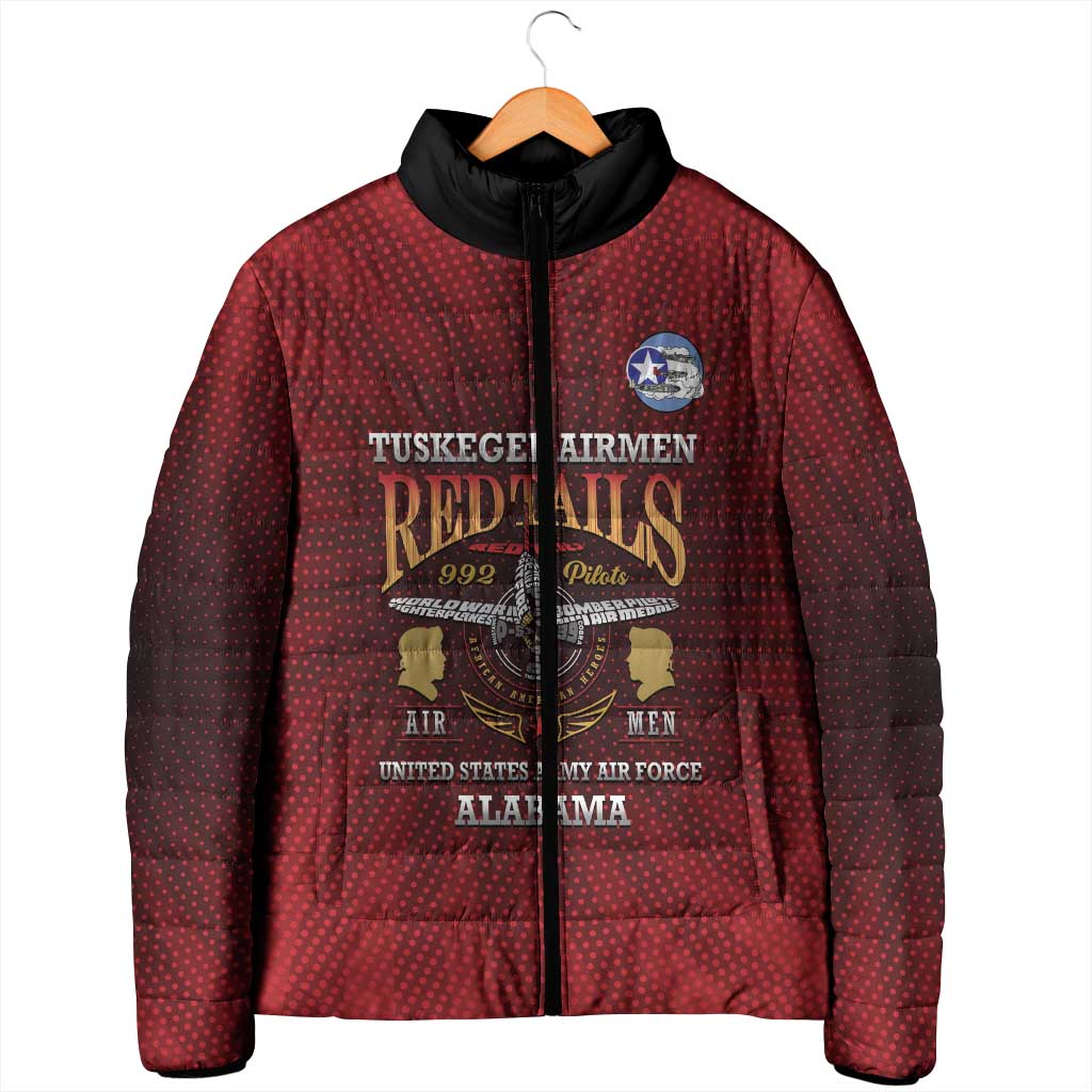 Personalized Red Tails Legacy Padded Jacket Tuskegee Airmen WWII Heroes