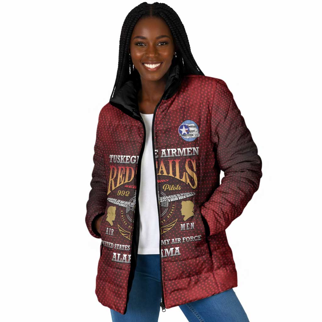 Personalized Red Tails Legacy Padded Jacket Tuskegee Airmen WWII Heroes