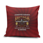 Red Tails Legacy Pillow Cover Tuskegee Airmen WWII Heroes
