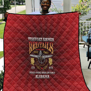 Tuskegee Red Tails Airmen Quilt WWII Legacy Tribute - African Pride
