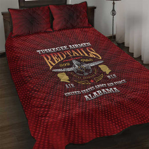 Tuskegee Red Tails Airmen Quilt Bed Set WWII Legacy Tribute - African Pride