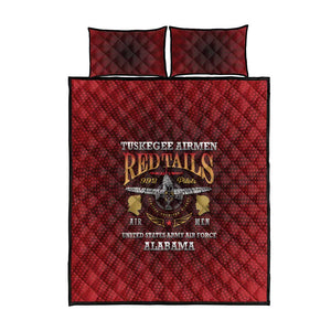 Tuskegee Red Tails Airmen Quilt Bed Set WWII Legacy Tribute - African Pride