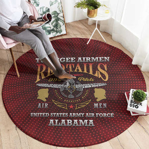 Tuskegee Red Tails Airmen Round Carpet WWII Legacy Tribute - African Pride