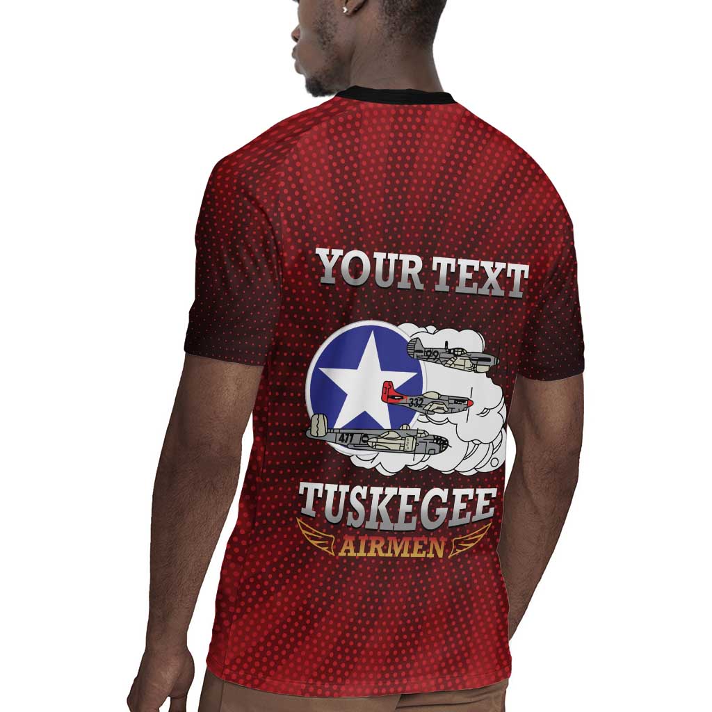 Personalized Tuskegee Red Tails Airmen Rugby Jersey WWII Legacy Tribute - African Pride