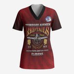 Personalized Red Tails Legacy Scrub Top Tuskegee Airmen WWII Heroes - African Pride