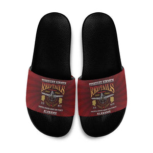 Red Tails Legacy Slide Sandals Tuskegee Airmen WWII Heroes