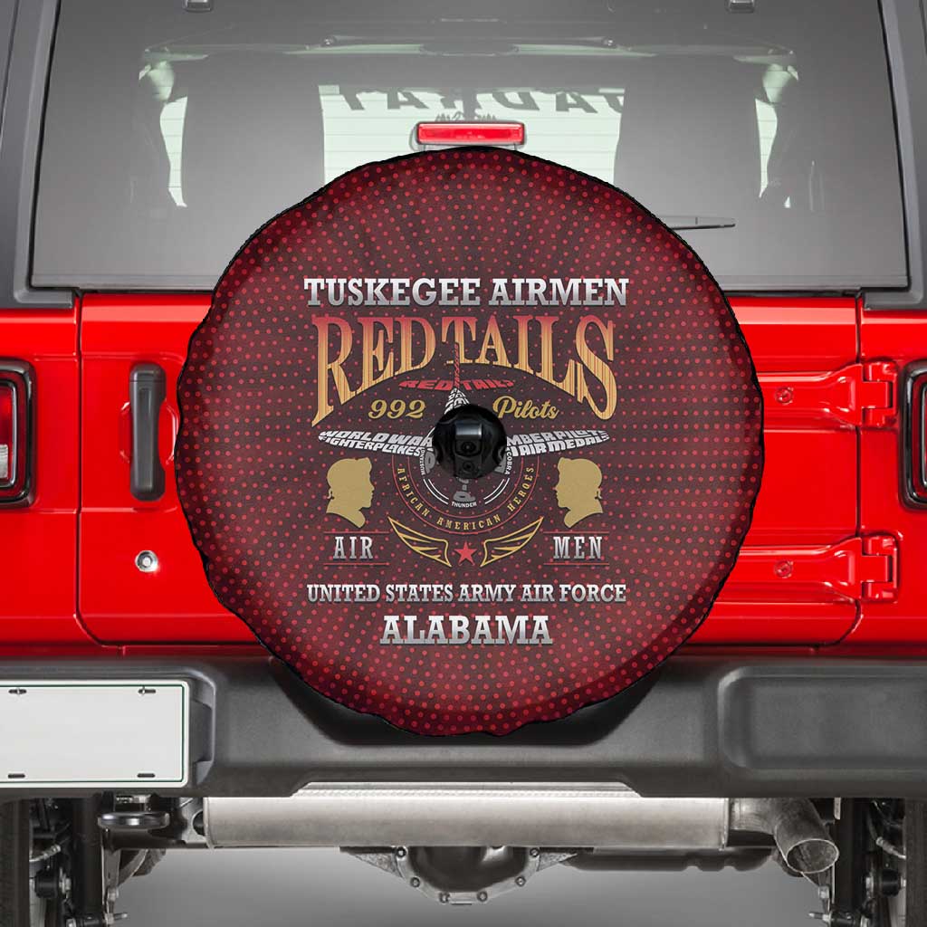 Tuskegee Red Tails Airmen Spare Tire Cover WWII Legacy Tribute - African Pride