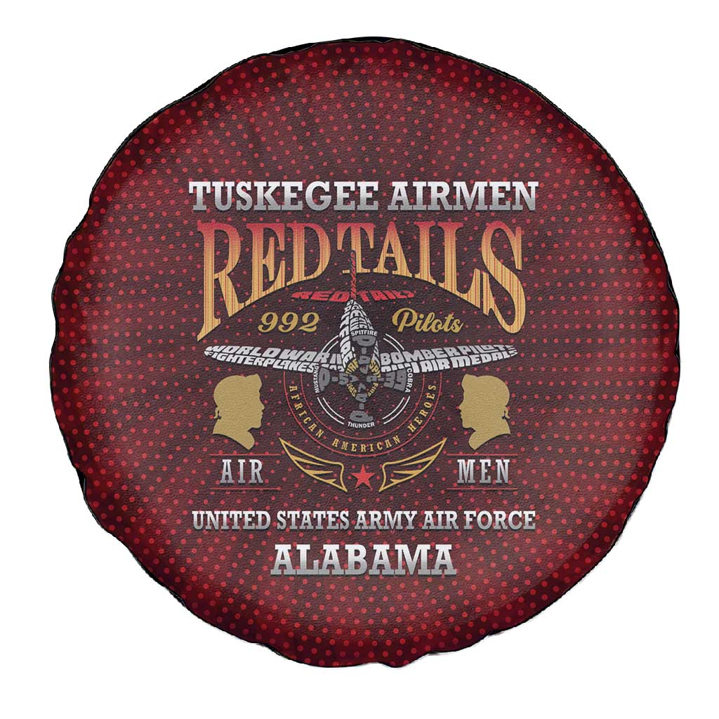 Tuskegee Red Tails Airmen Spare Tire Cover WWII Legacy Tribute - African Pride