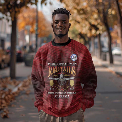 Personalized Tuskegee Red Tails Airmen Sweatshirt WWII Legacy Tribute - African Pride